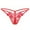 Red, variant on Seductiva Clothing Seamless Women Underwear Women Hollow Embroidered Panties Low Waist Thong Side Open Stretch Panties Ladies Panties
