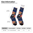 thumbnail image 5 of Yiaed Bowling Ball And Flame Print Great elasticity Crew Socks Sports socks for Men and Women, 5 of 5