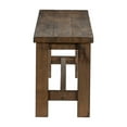 thumbnail image 4 of Lexicon Transitional Solid Wood Dining Room Bench in Burnished Brown, 4 of 7