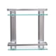 thumbnail image 5 of Estante De Vidrio Templado Estante De Baño De Vidrio De Doble Capa Soporte Montado En La Pared Organizador De Ducha De Baño De Vidrio Soporte De Champú Para Baño Hogar Cocina Moyic HA019365-00, 5 of 6