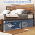 thumbnail image 5 of Bigleap Queen Size Metal Platform Bed Frame, No Box Spring Needed with 800LBS Sturdy Wooden Slats Support, Noise Free, 5 of 8