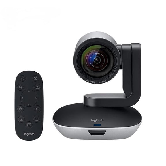 Logitech CC2900EP Wired HD Webcam, 60 fps /1080p Live Streaming Camera with Pan/Tilt and Zoom, Black