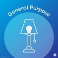 thumbnail image 5 of GE LED Light Bulbs, 75 Watt, Daylight, A19 Bulbs, Medium Base, Frosted Finish, 9yr, 4pk, 5 of 8