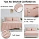 thumbnail image 4 of CozyLux Juego de edredón Queen con sábanas, color rosa rubor, 7 piezas, cama en una bolsa, juegos de cama Queen para todas las estaciones, suave juego de cama de 7 piezas con edredón, sábana bajera, f, 4 of 8