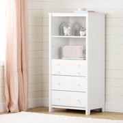 South Shore Little Smileys Shelving Unit with Drawers, White