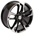 thumbnail image 4 of 20" Replica Wheel CV29 Fits Camaro Rim 20x9.5 Black Mach'd Wheel, 4 of 5