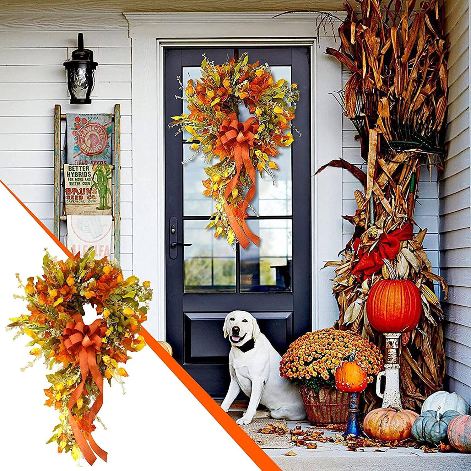 Couronne Automne,Deco Automne Interieur, Couronne De Porte