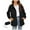 Black, variant on MaFYtyTPR Rainproof Jacket For Women Fashion Waterproof And Zipper Long Sleeve Hooded Lightweight Jackets With Pockets