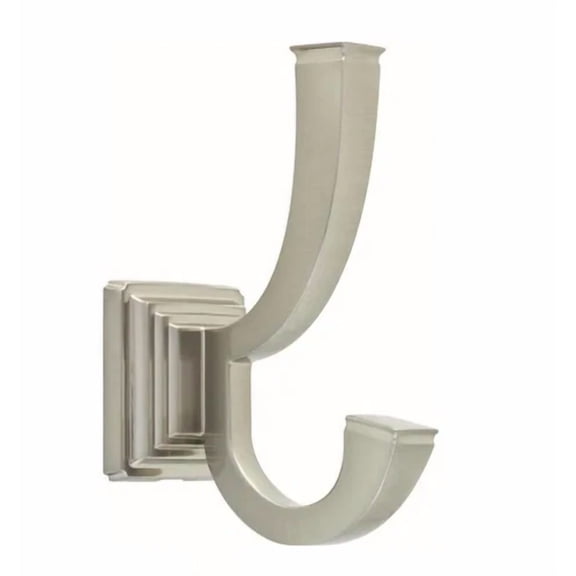 Liberty B38572-Sn Satin Nickel Elegant Square Double Coat, Hat, Robe Hook