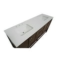 thumbnail image 4 of Lakeshore 72" Double Bathroom Vanity with Chocolate Cabinet and Engineered White Top, 4 of 6