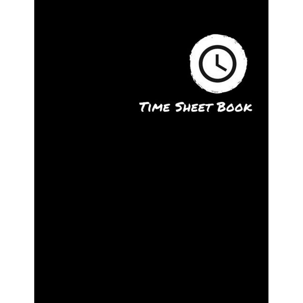 Time Sheet Book For Employees Black Weekly Time Sheet Book Work Hours