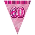 thumbnail image 1 of Unique Party Pink 60 Glitz Pennant Bunting, 1 of 2