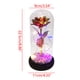 thumbnail image 2 of Xihbxyly Lámpara Led de Rosa, Diseño de Rosa Dorada Colorida, Cubierta de Cristal con Luces Centelleantes, Decoración Romántica, Regalo de San Valentín, Boda, Aniversario, Tamaño 22,5 X 11 X 9 Cm, 2 of 3