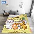 thumbnail image 4 of Sanrio-Manta de pompurin Kawaii para niños, cobertor para cama, sofá, aire acondicionado, ropa de cama, 4 of 4