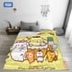 thumbnail image 4 of Sanrio-Manta de pompurin Kawaii para niños, cobertor para cama, sofá, aire acondicionado, ropa de cama, 4 of 4