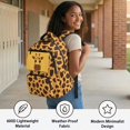 thumbnail image 4 of Xixirimido 17inch Backpack for Kids Multi-pocket School Bag for Boys Girls Large Capacity Bookbag for Preschool Kindergarten Elementary Students, Cartoon Giraffe Print, 4 of 8