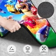 thumbnail image 3 of Lsque Mario Print 4-Piece Floor Mats, Heavy-Duty Rubber Liners, Anti-Slip Design, All-Season Automotive Protection, Vehicles, Cars, Trucks, and SUVs, 3 of 7