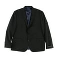 thumbnail image 2 of Kenneth Cole Mens Solid Two Button Blazer Jacket, Black, 44 Long, 2 of 2