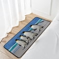 thumbnail image 7 of Dreamtimes Penguins on Beach Rug, 39"x20" Non-Slip Large Rugs Soft Comfort Area Rug, Home Decorative Floor Mat Carpets for Living Room Bathroom Dining Room Bedroom Dormitory, 7 of 7