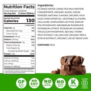 Orgain Chocolate Grass Fed Clean Protein Shake-12 pack