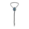 thumbnail image 1 of Vintage Bolo Tie , Camisa Cadena Bisutería Único Oval Colgante para Boda Unisex Cumpleaños de Moda Nupcial , Plata Sunnimix Corbata de vaquero, 1 of 8