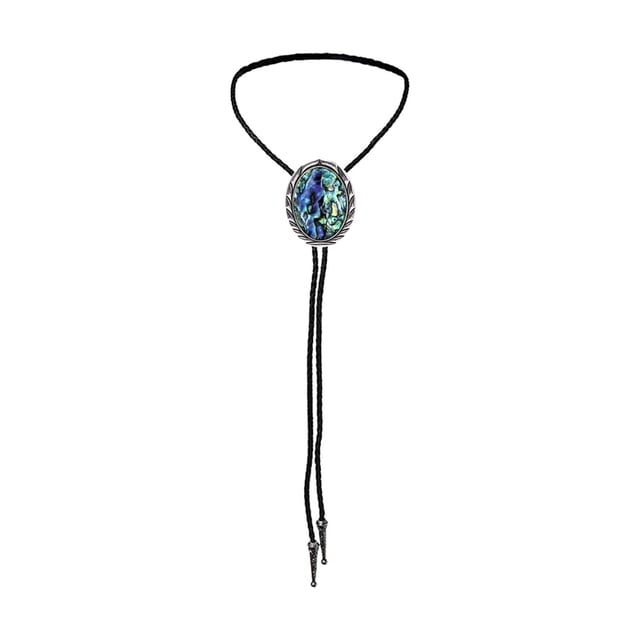 Vintage Bolo Tie , Camisa Cadena Bisutería Único Oval Colgante para Boda Unisex Cumpleaños de Moda Nupcial , Plata Sunnimix Corbata de vaquero