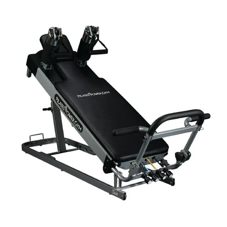 Pilates Power Gym Reformer Machine with Push-Up Bar, Home Workout & Strength Training Equipment