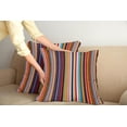 thumbnail image 2 of Ambesonne Abstract Throw Pillow Cover 2 Pack, Vibrant Colors Striped, 20", Multicolor, 2 of 5