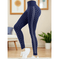 thumbnail image 4 of LEGGING DE DAMA TEXTURIZADO UNITALLA STRETCH MALLAS DEPORTIVAS MALLONES DE MUJER, 4 of 5