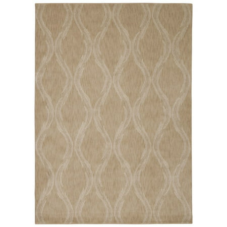 Nourison Marakesh Beige Area Rug Features: -Construction: Machine made. -Technique: Power loomed. -Origin: China. -Collection: Marakesh. -Color: Beige. Technique: -Machine woven. Primary Color: -Beige. Material: -Synthetic. Generic Specifications: -Material: 100% Nylon and jute. Dimensions: Rug Size 3 9  x 5 9  - Pile Height: -0.5 . Rug Size 3 9  x 5 9  - Overall Product Weight: -13 lbs. Rug Size 5 3  x 7 5  - Overall Product Weight: -24 lbs. Rug Size 7 9  x 10 10  - Overall Product Weight: -50 lbs. Rug Size 9 3  x 12 9  - Overall Product Weight: -67 lbs.