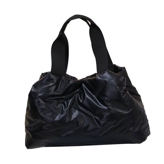 FENOHREFE Stylish and Practical Commuting Bag with Down Filled Padding Large Capacity Handbag Top Handle Bag for Work Travel