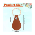 thumbnail image 2 of 50Pcs DIY Leather Keychains Brown Blank Key Fob Rivets Keychain for Car Key Home Door Key Small Decoration Homemade Gift, 2 of 7