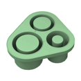 thumbnail image 1 of Popular! Upgraded Silicone Ice Tray And Mold Large Size Cylindrical Coffee Ice Tray For Refrigerator With Lid And Glass Accessories, 1 of 5