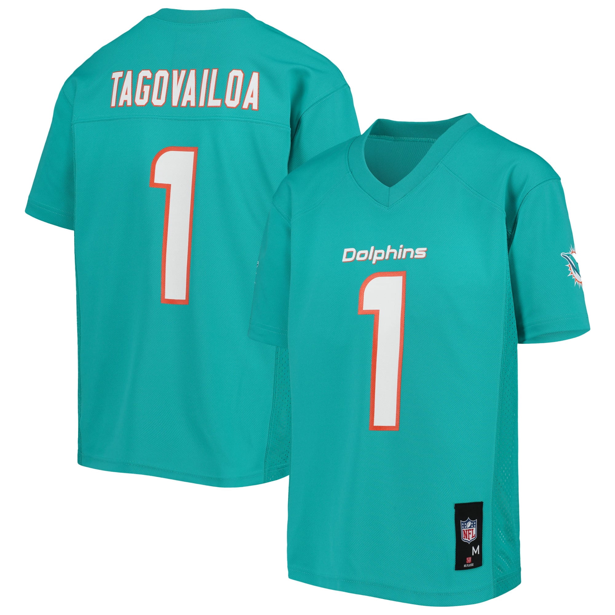 Youth Tua Tagovailoa Aqua Miami Dolphins Replica Jersey