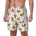 thumbnail image 2 of Xecao Squirrel Playing for Men's Swimming Trunks Swim Trunks Quick Dry Swim Shorts with Mesh Lining Funny Swimwear Bathing Suits, 2 of 9