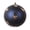 Midnight Blue, variant on Vickerman 6" Matte Plum Ball Ornament with Gold and Black Brush Strokes, 2 per bag.