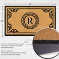 thumbnail image 6 of A1HC First Impression Hand Crafted by Artisans Geneva Monogrammed Entry Doormat, 30"X48", 6 of 7