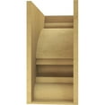 thumbnail image 4 of 11"W x 22"D x 22"H Classic Diane Rough Cedar Woodgrain TimberThane Corbel, Primed Tan, 4 of 6