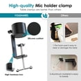 thumbnail image 3 of YOUSHARES Microphone Boom Arm - Weighted Metal Mic Arm Compatible with HyperX QuadCast Mic, Blue Yeti, Rode, Razer and Most USB Mic, Flexible Mic Boom Arm Desk Mount with 5 Freely Adjustable Joints, 3 of 7