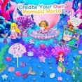 thumbnail image 3 of Set de arte con forma de arena Ynanimery Sensory Bin con forma de sirena con juego de juguetes, 3 of 8