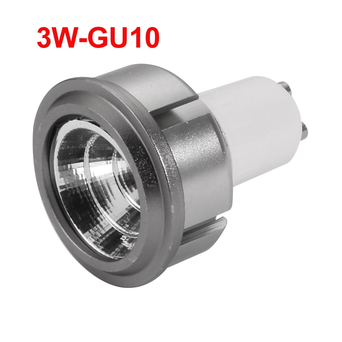 5pcs GU10 3W Aluminum Alloy COB Light Housing Reflector LED Lamp Bulb