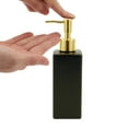 thumbnail image 3 of Unique Bargains 1 Pc Elegant Square Soap Pump Dispenser for Laundry Rooms 350ml Black Gold Tone, 3 of 6