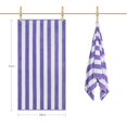 thumbnail image 4 of Toalla LULUHOME, grande, 91 x 178 cm, algodón de gran tamaño, color morado, 4 of 9