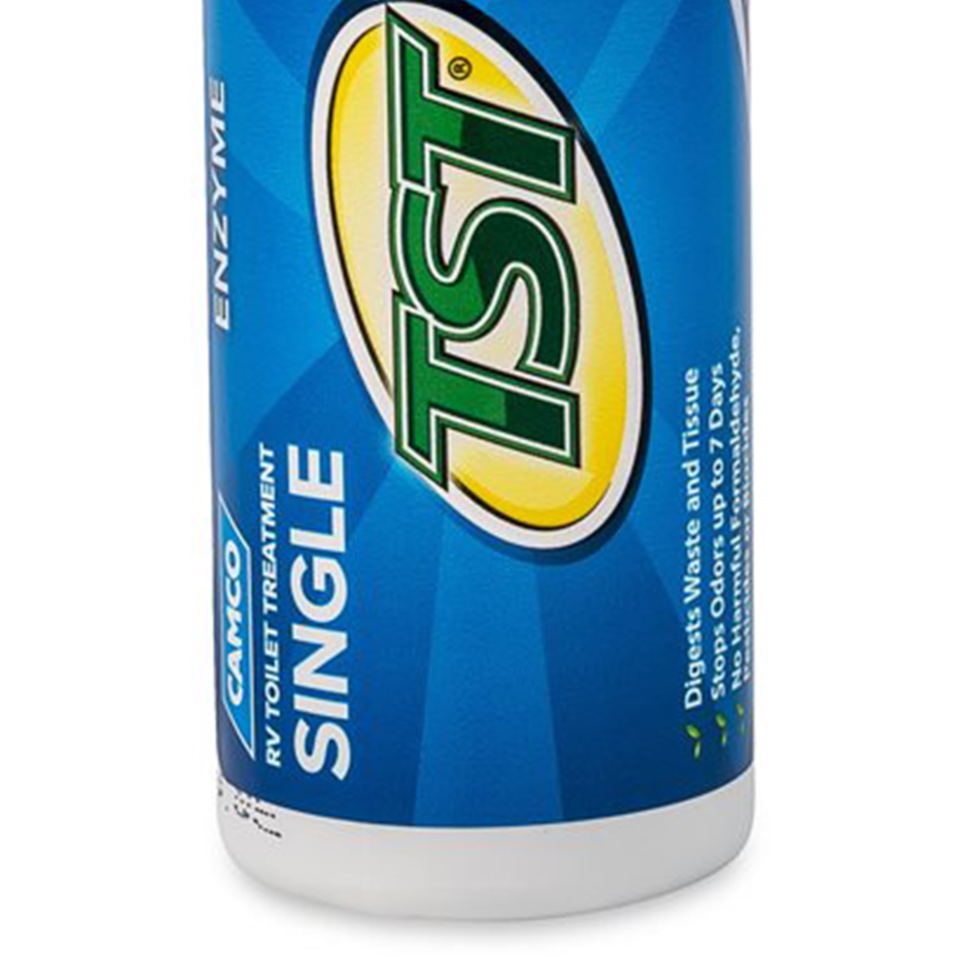 Camco TST Blue Enzyme 4 oz RV Toilet Waste Odor Treatment, Clean (8 Pack)