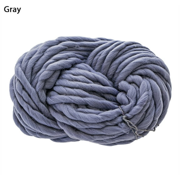 Chunky Soft Wool Yarn 250g | Thick Polyester Knitting Crochet Thread | Multiple Colors | Ultra Warm, Comfortable, Glossy | Ideal for Scarves, Hats, Blankets, DIY Crafts