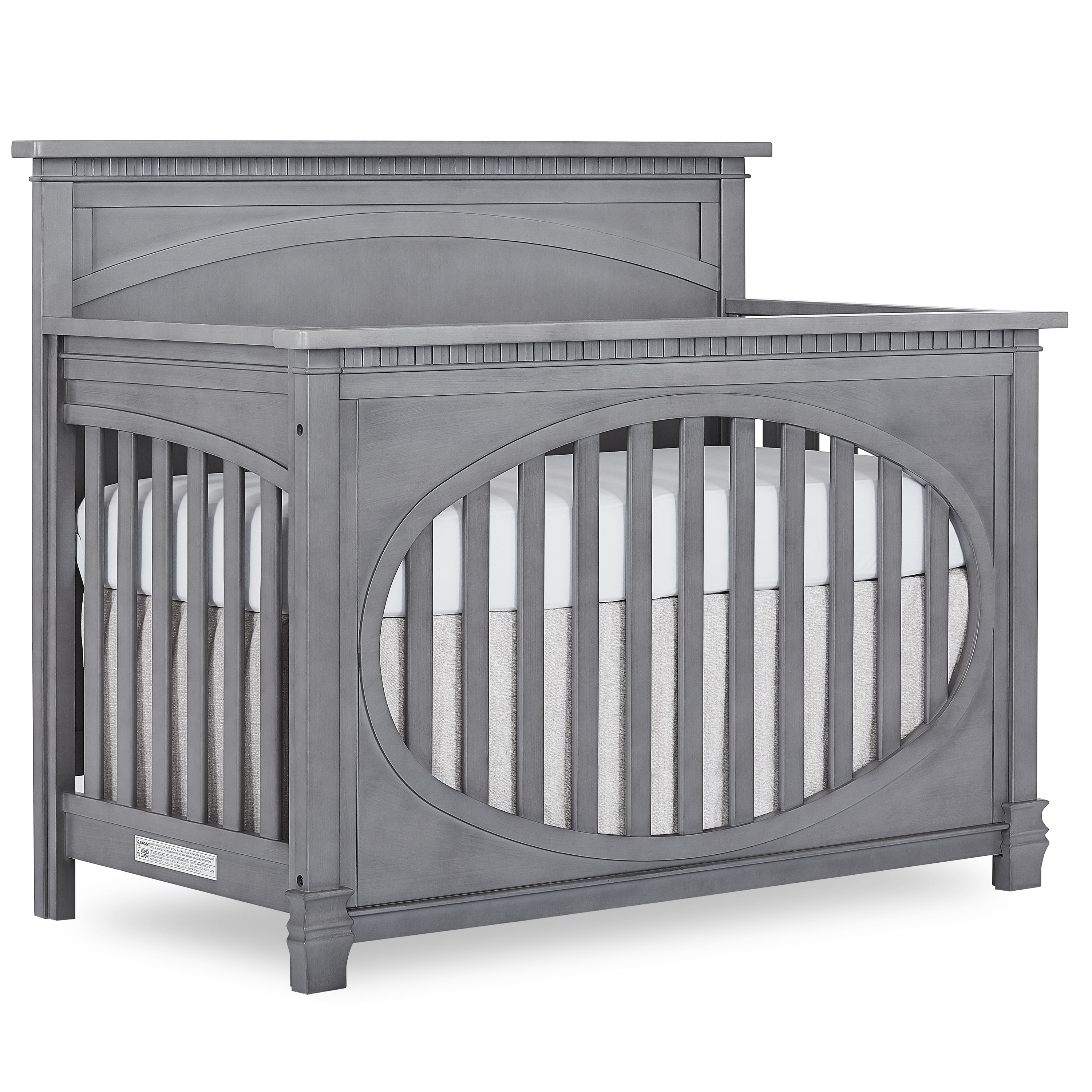 evolur adora crib storm grey