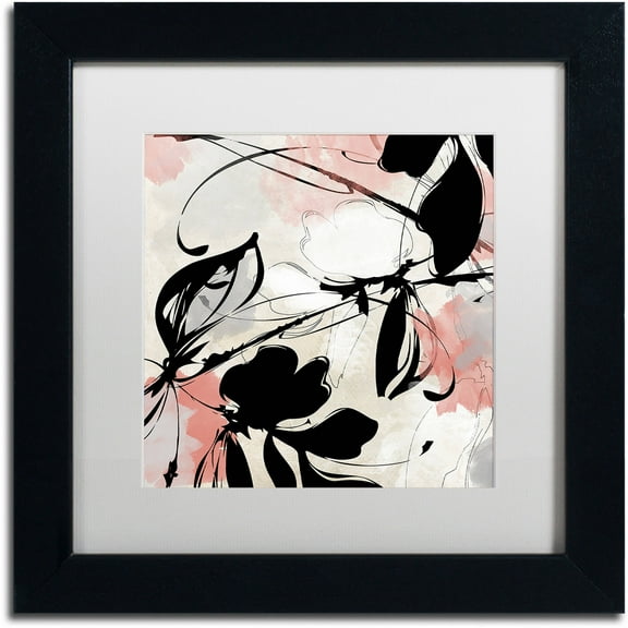Trademark Fine Art "Manifesto with Coral" Canvas Art by Color Bakery White Matte, Black Frame