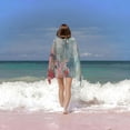thumbnail image 6 of Beach Towel Pink and White Print Plants Flowers Pool/Beach Towel Quick Dry Ultra Absorbent Super Soft Microfiber Sand Free for Travel Sports Pool Swimming Bath Yoga, 6 of 8