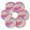 Pink and Blue Tie-dye Pattern, variant on 6 Pcs Drink Coasters with Holder 3.94in Woven Coasters for Drinks Pink and Blue Tie-dye Pattern Coaster Set for Protection Table