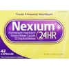 Nexium 24HR Delayed Release Heartburn Relief Capsules, Esomeprazole Magnesium Acid Reducer (22.3mg, 42 Count)